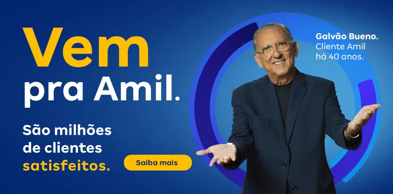 Conheça a nova campanha Amil Satisfação dos clientes.